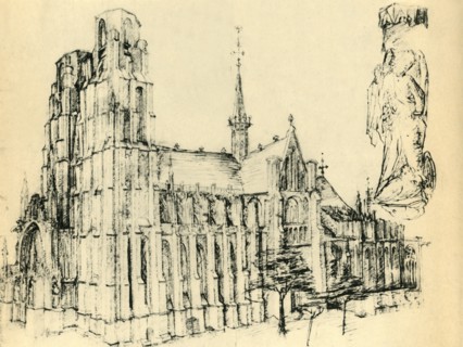 Cathedral and St Michael, c1460, (1943).