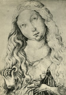 Portrait of a woman with a ring, (St Catherine?), 1450-1470, (1943).