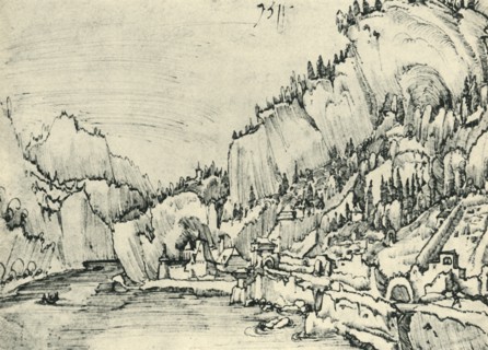View of Sarmingstein on the Danube, 1511, (1943).
