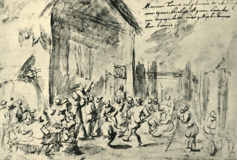 Country dance, mid-late 17th century, (1943).