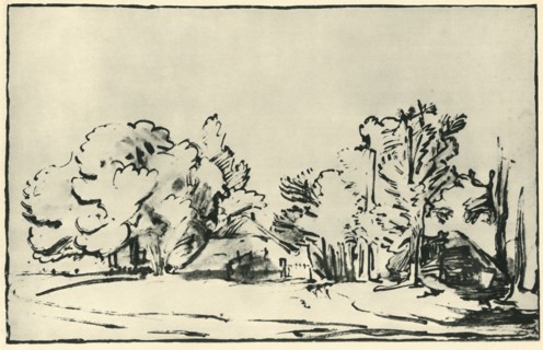 Landscape with two cottages, c1650-1655, (1943).