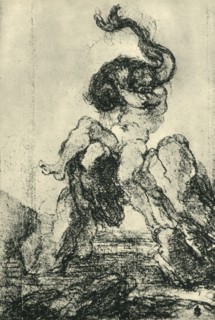 A Marine God with a Dolphin', 1652-1653, (1943).
