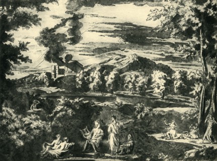 Landscape with Orpheus and Eurydice, mid 17th century