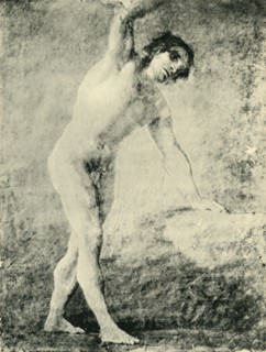Standing male nude, 1789, (1943).