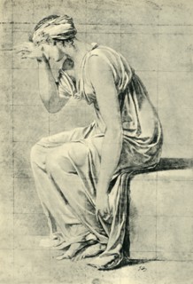 Seated woman, late 18th-early 19th century, (1943).