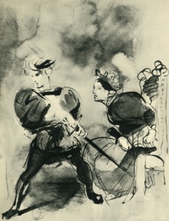 Hamlet and Polonius, c1830s, 1943.