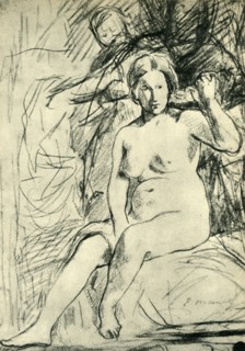 Study of a Seated Nude ('La Toilette'), 1858-1860, (1943).