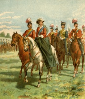 The Queen and the Prince Consort at a Review', .