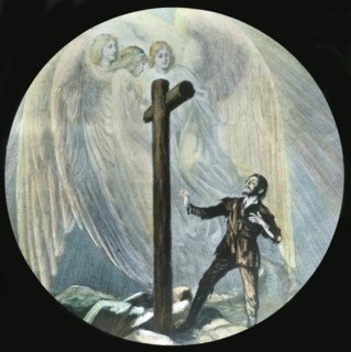 Christian arrives at the cross ', c1910.