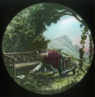Christian returns and finds the scroll', c1910.