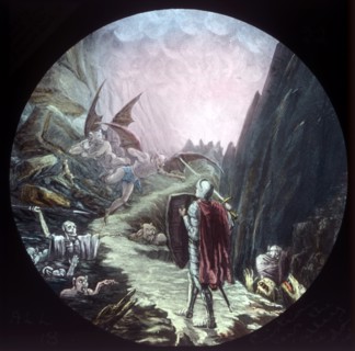 Christian enters the Valley of the Shadow of Death', c1910.