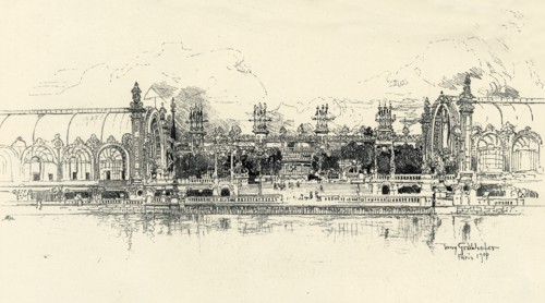 The Pavilions of Horticulture and Forestry by Tony Grubhofer', 1900.