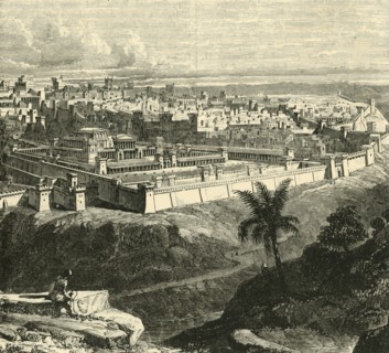 Jerusalem in the Time of Jesus Christ, Showing the Temple as restored by Herod the Great', 1890.