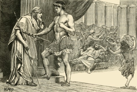 Theseus and Aegeus', 1890.