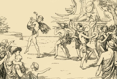 Sophocles Leading the Chorus of Youths', 1890.