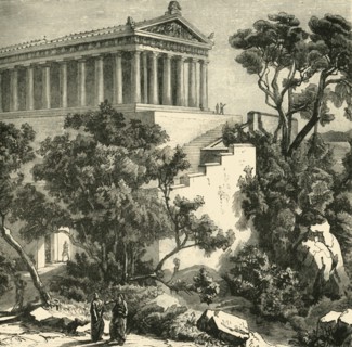 Temple of Poseidon at Kalauna', 1890.