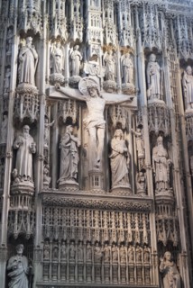 St Alban's Cathedral, St Alban's, Hertfordshire, England, UK, 4/6/10.