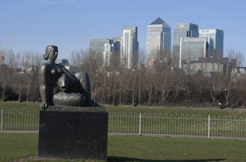 Docklands and Canary Wharf, London, England, UK, 2/3/10.
