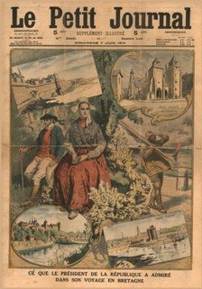 What the president admired during his trip to Brittany,1914