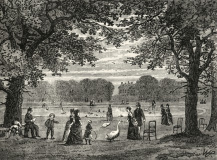 'The Round Pond, Kensington Gardens'