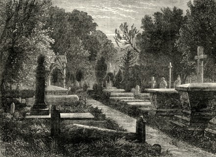 'Kensal Green Cemetery', c1876