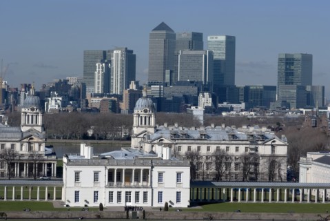 View from Greenwich Park, London