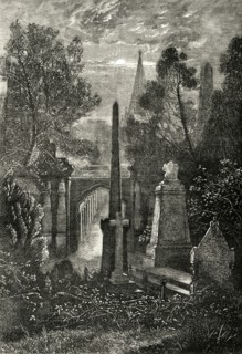 'View in Highgate Cemetery', c1876