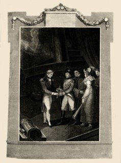 'The surrender of Buonaparte on board the Bellerophon', (15 July 1815)