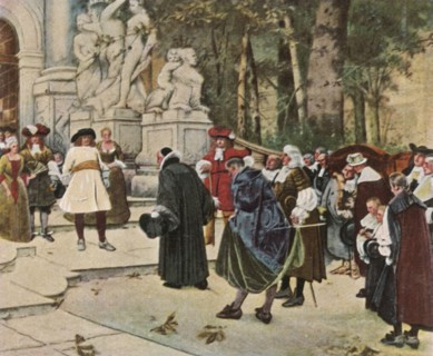 The Great Elector receives imigrants,-1936