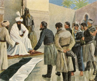 The Prussian flag before the Sultan of Morocco,1780