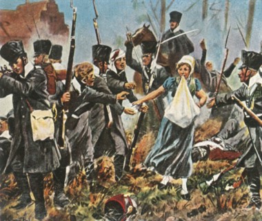 Johanna Stegen at the fighting in Lüneburg, 2 April 1813