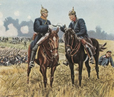 Bismarck and Moltke at Königgratz, 3 July 1866
