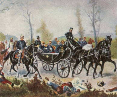 Emperor Napoleon is taken to see the king by Bismarck, 2 September 1870