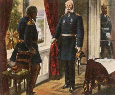 King Wilhelm and Emperor Napoleon after the Battle of Sedan, 2 September 1870