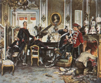 In the Troops' Quarters outside Paris, 1870/71