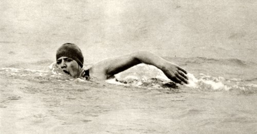 Gertrude Ederle, first woman to swim the Channel