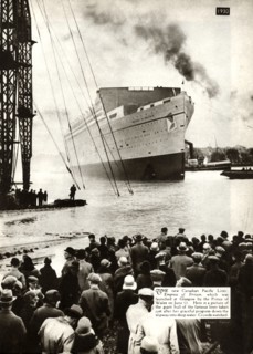 Launch of the 'Empress of Britain', Glasgow