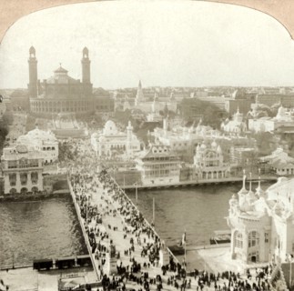 'Looking North from the Eiffel Tower, Paris Exposition'