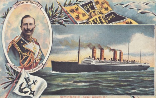 The SS 'Kaiser Wilhelm II', c1910