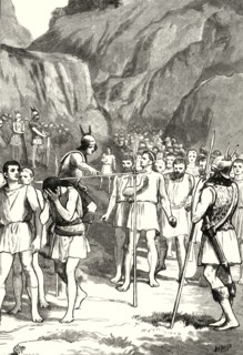 'The Romans Passing Under the Yoke at the Caudine Forks',1890