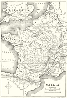 'Map of Gaul and Part of Britain',1890
