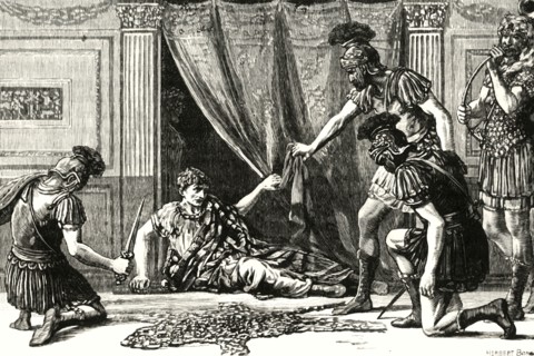'Praetorian Guards Haling Claudius as Imperator',1890