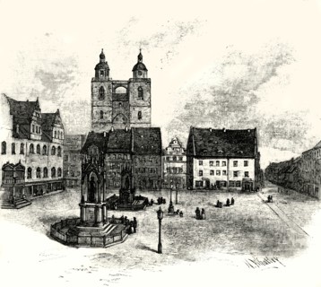 'The Market Square, Wittenberg'