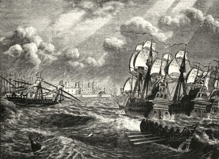 'The English Fleet Before Cadiz',-1596