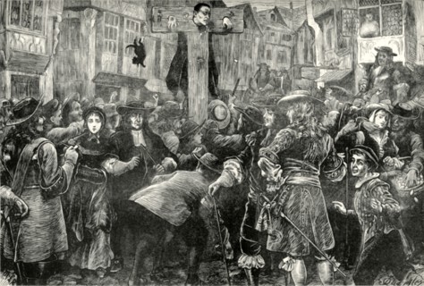 'Titus Oates in the Pillory',1685