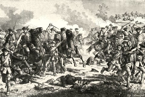 'Loudon's Cavalry Charge at Kunersdorf',-1759