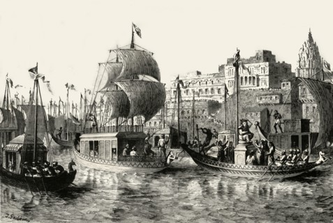 'Religious Festival at Benares',1890