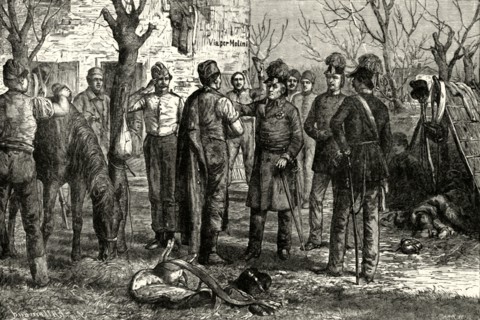 'Radetsky After the Victory at Novara (1849)',1890