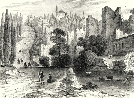 'Walls of Constaninople in the Sixteenth Century',-1890