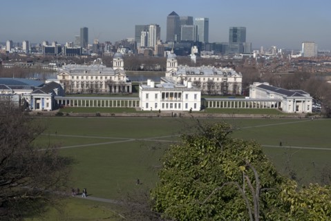 View from Greenwich Park, London